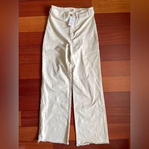 Marine Layer Full Length Raw Edge Bridget in Cream